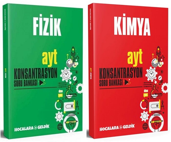 SÜPER FİYAT - Hocalara Geldik YKS AYT Fizik+Kimya Konsantrasyon Soru Bankası 2 li Set Hocalara Geldik Yayınları