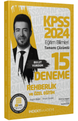 SÜPER FİYAT - İndeks Akademi 2024 KPSS Eğitim Bilimleri Rehberlik ve Özel Eğitim 15 Deneme Çözümlü - Bulut Vurdum İndeks Akademi Yayıncılık