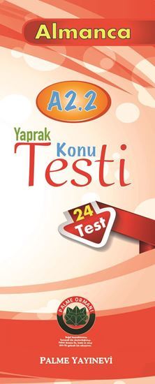 Palme Almanca Konu Yaprak Test A2.2 Palme Yayınları