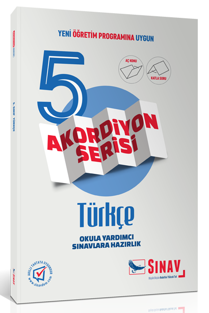 SÜPER FİYAT - Sınav 5. Sınıf Akordiyon Türkçe Aç Konu Katla Soru Sınav Yayınları