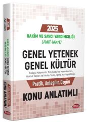 Data 2025 Adli İdari Hakim ve Savcı Yardımcılığı Genel Yetenek Genel Kültür Konu Anlatımlı Data Yayınları