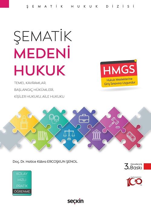 Seçkin HMGS Şematik Medeni Hukuk 2. Baskı - Hatice Kübra Ercoşkun Şenol Seçkin Yayınları