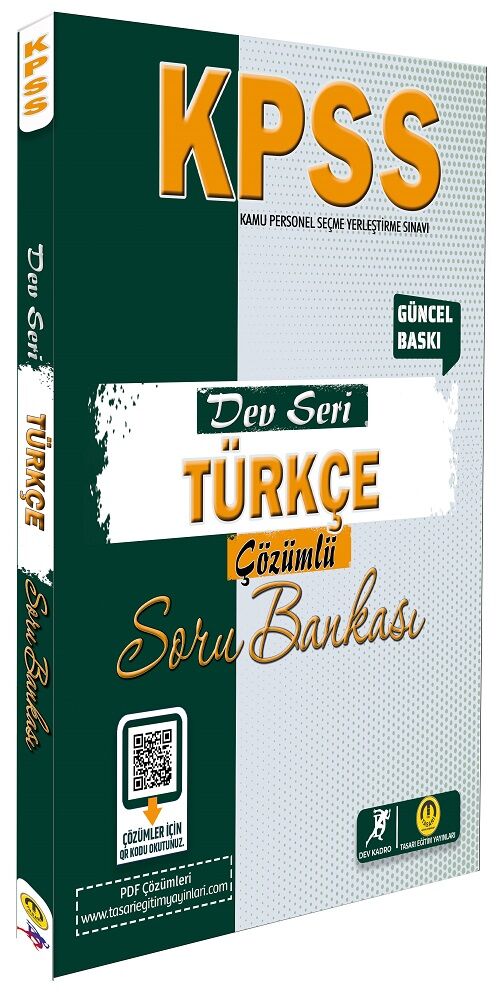 Tasarı Dev Kadro KPSS Türkçe Dev Seri Soru Bankası Çözümlü Tasarı Yayınları