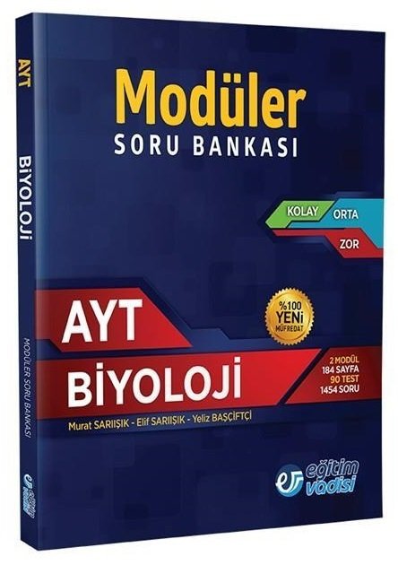 SÜPER FİYAT - Eğitim Vadisi YKS AYT Biyoloji Modüler Soru Bankası Eğitim Vadisi Yayınları