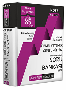 SÜPER FİYAT - Pegem 2018 KPSS Lise Ön Lisans Soru Bankası Çözümlü Modüler Set Pegem Akademi Yayınları