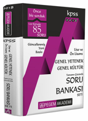 SÜPER FİYAT - Pegem 2018 KPSS Lise Ön Lisans Soru Bankası Çözümlü Modüler Set Pegem Akademi Yayınları