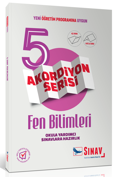 SÜPER FİYAT - Sınav 5. Sınıf Akordiyon Fen Bilimleri Aç Konu Katla Soru Sınav Yayınları