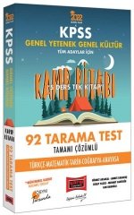 Yargı 2022 KPSS Genel Yetenek Genel Kültür 92 Tarama Test Çözümlü Kamp Kitabı Yargı Yayınları