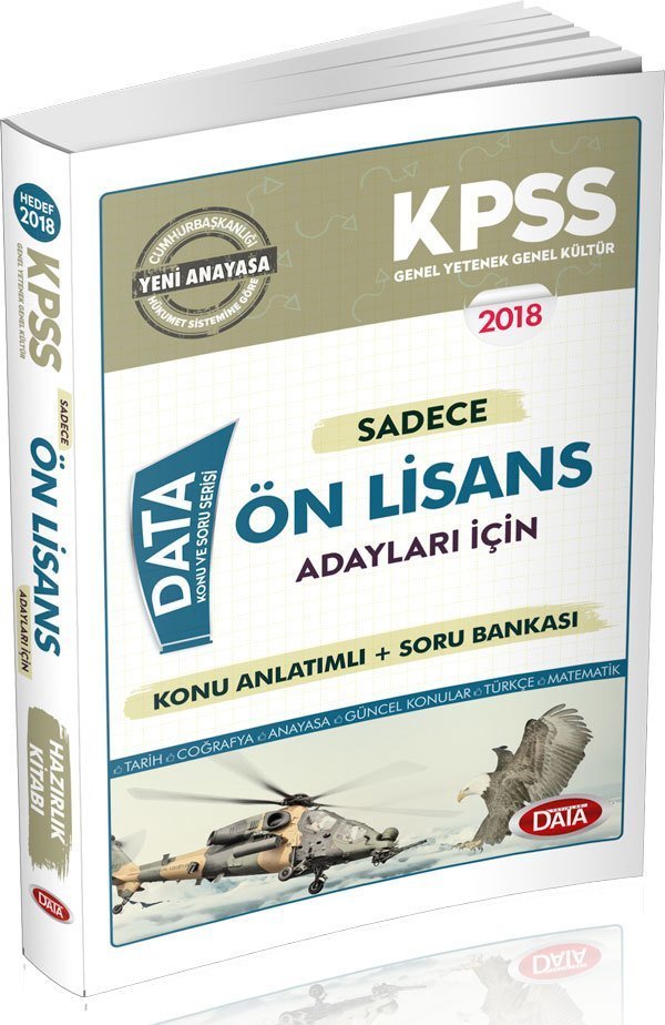 Data 2018 KPSS Sadece Ön Lisans Adayları Konu Anlatımlı Soru Bankası Data Yayınları