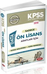 Data 2018 KPSS Sadece Ön Lisans Adayları Konu Anlatımlı Soru Bankası Data Yayınları