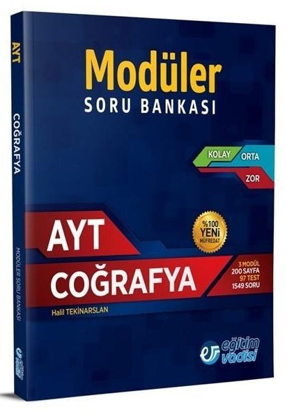 SÜPER FİYAT - Eğitim Vadisi YKS AYT Coğrafya Modüler Soru Bankası Eğitim Vadisi Yayınları