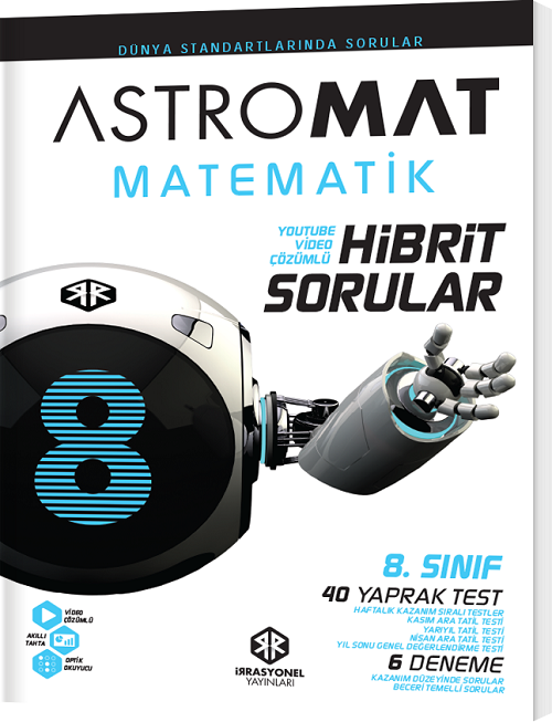 İrrasyonel 8. Sınıf Matematik Astromat Hibrit Soru Bankası İrrasyonel Yayınları