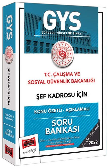 Yargı 2022 GYS Çalışma ve Sosyal Güvenlik Bakanlığı Şef Kadrosu Konu Özetli Soru Bankası Görevde Yükselme Yargı Yayınları