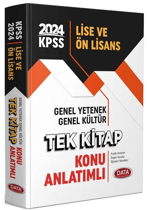 Data 2024 KPSS Lise Ön Lisans Konu Anlatımlı Tek Kitap Data Yayınları