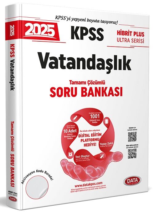 Data 2025 KPSS Vatandaşlık Ultra Soru Bankası Çözümlü Data Yayınları