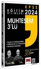 Yargı 2024 KPSS Eğitim Bilimleri Ölçme, Öğretim İlke Yöntemleri, Program Geliştirme Muhteşem 3 lü Soru Bankası Çözümlü - Tufan Genç, Ömer Ekici Yargı Yayınları