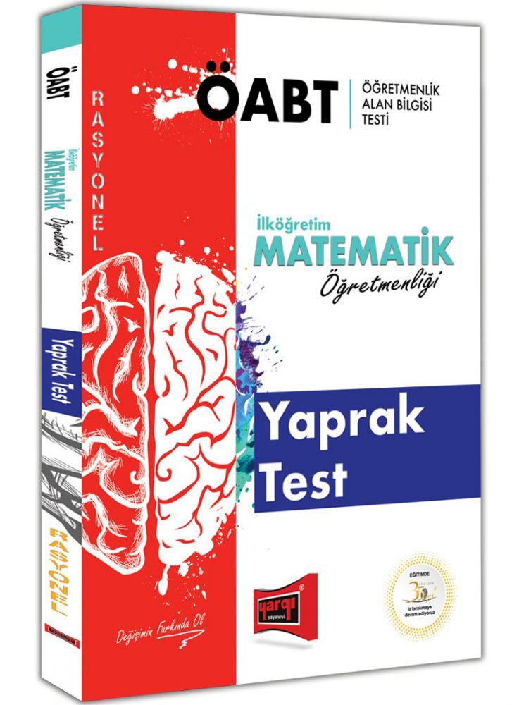 Yargı 2019 ÖABT RASYONEL İlköğretim Matematik Öğretmenliği Yaprak Test Yargı Yayınları