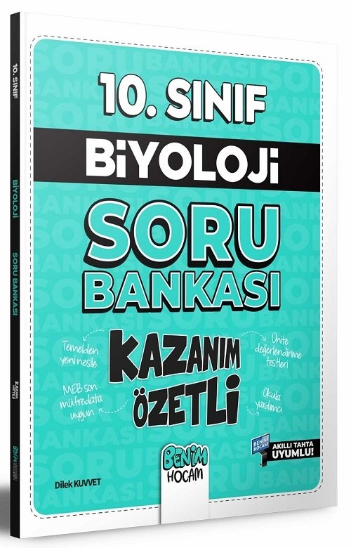 Benim Hocam 10. Sınıf Biyoloji Kazanım Özetli Soru Bankası - Dilek Kuvvet Benim Hocam Yayınları