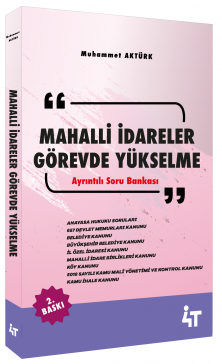 4T Yayınları GYS Mahalli İdareler Görevde Yükselme Ayrıntılı Soru Bankası 2. Baskı 4T Yayınları