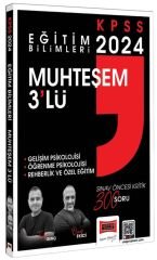 Yargı 2024 KPSS Eğitim Bilimleri Gelişim, Öğrenme, Rehberlik Muhteşem 3 lü Soru Bankası Çözümlü - Tufan Genç, Ömer Ekici Yargı Yayınları