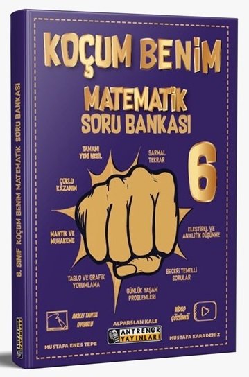 Antrenör 6. Sınıf Matematik Koçum Benim Soru Bankası Antrenör Yayınları