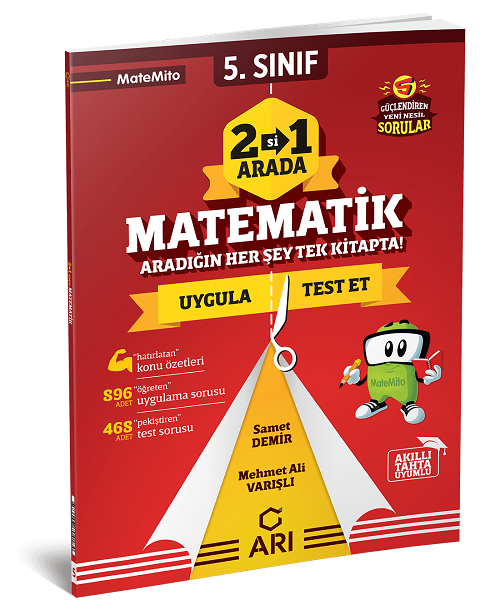 Arı Yayınları 5. Sınıf 2 si 1 Arada Matematik Matemito Arı Yayınları