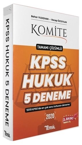 Temsil 2020 KOMİTE KPSS A Grubu Hukuk 5 Deneme Çözümlü 2. Baskı Temsil Yayınları