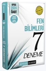 Pegem 2024 ÖABT Fen Bilimleri 7 Deneme Çözümlü Pegem Akademi Yayınları