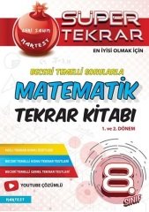 Nartest 8. Sınıf Matematik Geri Sayım Süper Tekrar Kitabı Nartest Yayınları