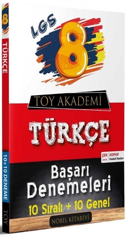 Toy Akademi 8. Sınıf LGS Türkçe 10+10 Başarı Denemeleri Toy Akademi Yayınları