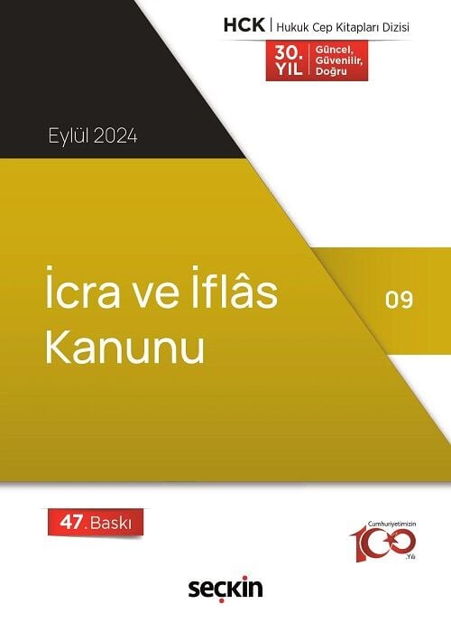 Seçkin 2024 İcra ve İflas Kanunu Cep Kitabı 47. Baskı Seçkin Yayınları