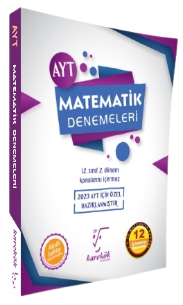 Karekök 2023 YKS AYT Matematik 12 Deneme Karekök Yayınları