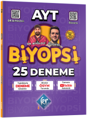 KR Akademi 2024 YKS AYT Biyoloji Biyopsi 25 Deneme KR Akademi Yayınları