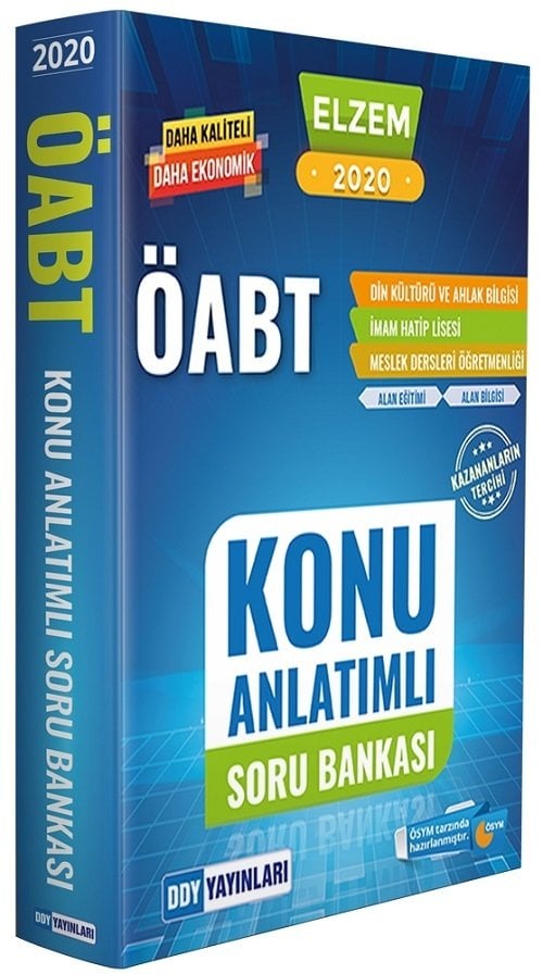 SÜPER FİYAT - DDY Yayınları ÖABT Din Kültürü ve Ahlak Bilgisi ELZEM Konu Anlatımlı Soru Bankası DDY Yayınları