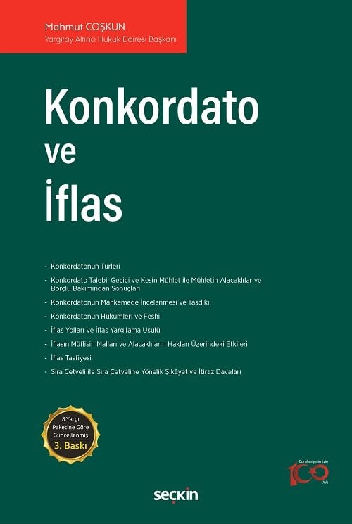 Seçkin Konkordato ve İflas 3. Baskı - Mahmut Coşkun Seçkin Yayınları