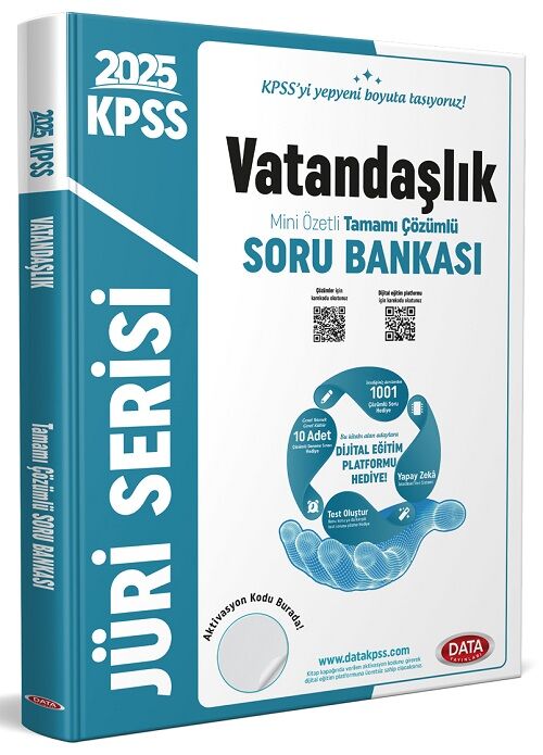 Data 2025 KPSS Vatandaşlık Jüri Soru Bankası Çözümlü Data Yayınları