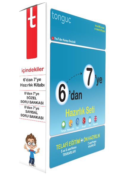 Tonguç 6 dan 7 ye Hazırlık Seti (Telafi Eğitim+Ön Hazırlık) Tonguç Akademi