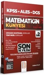 Benim Hocam KPSS ALES DGS Matematik Matematiğin Künyesi 2 Soru Bankası Çözümlü Benim Hocam Yayınları