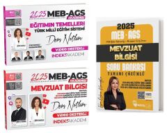 Hoca Kafası + İndeks Akademi 2025 MEB-AGS Eğitimin Temelleri + Mevzuat Bilgisi Ders Notları + Soru Bankası 3 lü Set Hoca Kafası + İndeks Akademi Yayıncılık