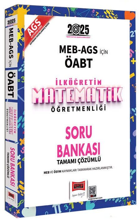 Yargı 2025 ÖABT MEB-AGS İlköğretim Matematik Öğretmenliği Soru Bankası Çözümlü Yargı Yayınları