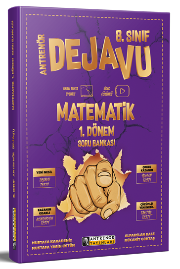 Antrenör 8. Sınıf Matematik 1. Dönem Dejavu Konu Anlatımlı Soru Bankası Antrenör Yayınları