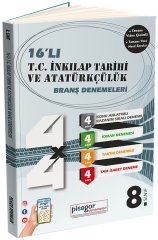 Zeka Küpü 8. Sınıf TC İnkılap Tarihi ve Atatürkçülük 16 lı Branş Denemeleri Zeka Küpü Yayınları