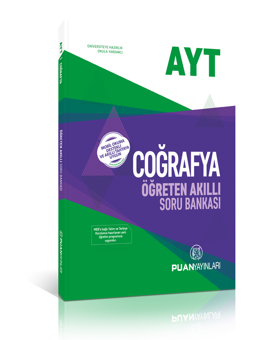 Puan YKS AYT Coğrafya Akıllı Öğreten Soru Bankası Puan Yayınları