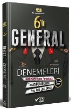 Takip MSÜ General 6 Deneme Dijital Çözümlü Takip Yayınları