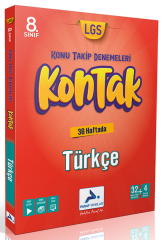 Paraf 8. Sınıf LGS Türkçe Kontak Konu Takip Denemeleri Paraf Yayınları