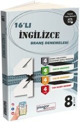 Zeka Küpü 8. Sınıf İngilizce 16 lı Branş Denemeleri Zeka Küpü Yayınları