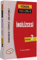 Yediiklim YÖKDİL YDS LYS 5 İngilizcesi Tamamen Türkçe Anlatımlı Seviye 3 Yediiklim Yayınları