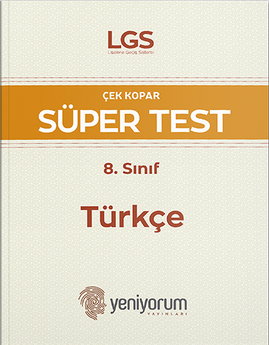 Yeniyorum 8. Sınıf LGS Türkçe Süper Test Yeniyorum Yayınları