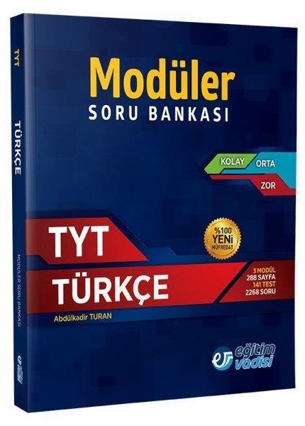 SÜPER FİYAT - Eğitim Vadisi YKS TYT Türkçe Modüler Soru Bankası Eğitim Vadisi Yayınları