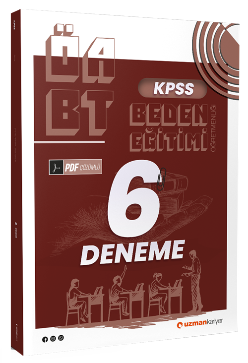 Uzman Kariyer ÖABT Beden Eğitimi Öğretmenliği 6 Deneme PDF Çözümlü Uzman Kariyer Yayınları